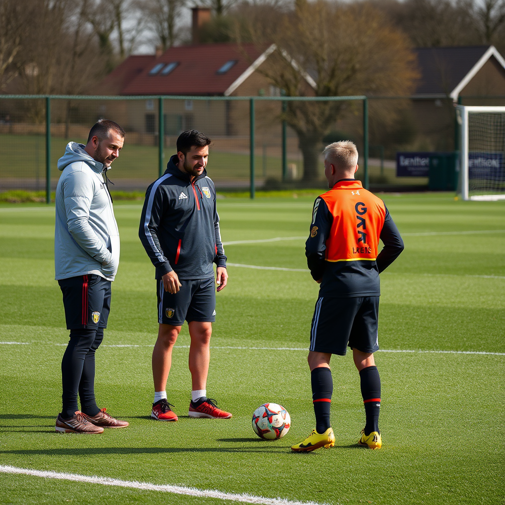 University experts deliver coaching sessions at top football club